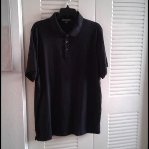 Michael Kors black mens polo
